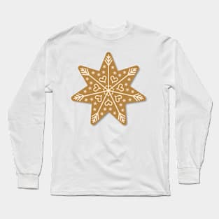 Cute Christmas Cookie Star Long Sleeve T-Shirt